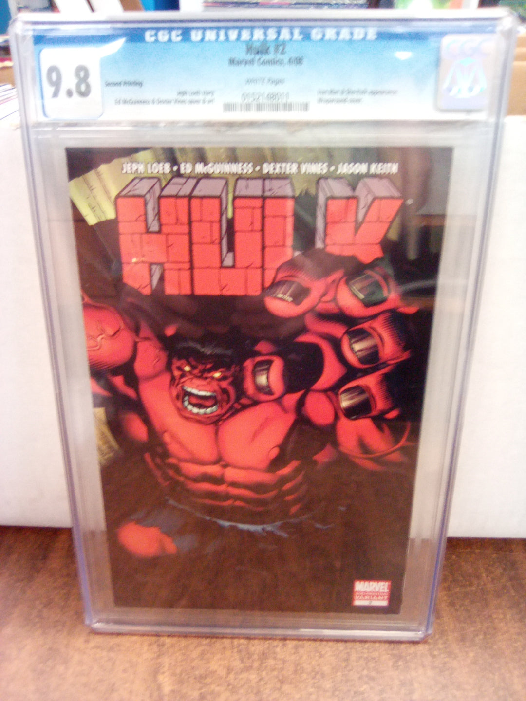 Hulk #2 (2008) Second Printing CGC 9.8