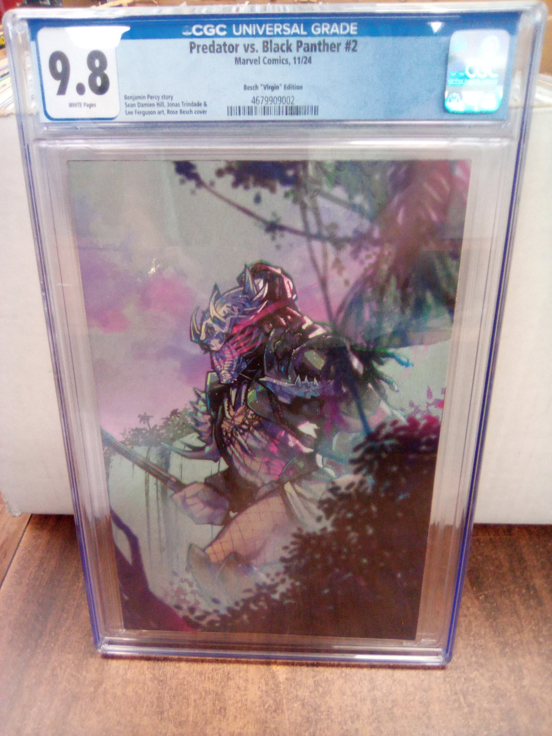 Predator vs Black Panther #2 Besch Virgin Variant CGC 9.8