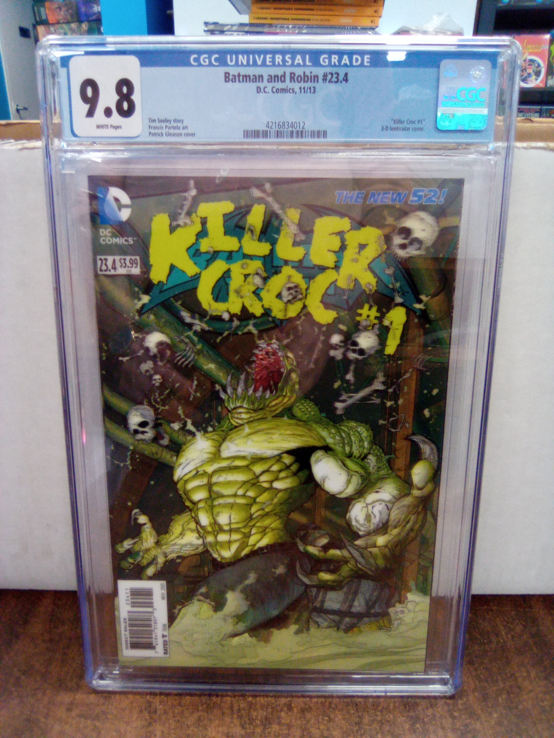 Batman and Robin #23.4 3D Lenticular Cover CGC 9.8