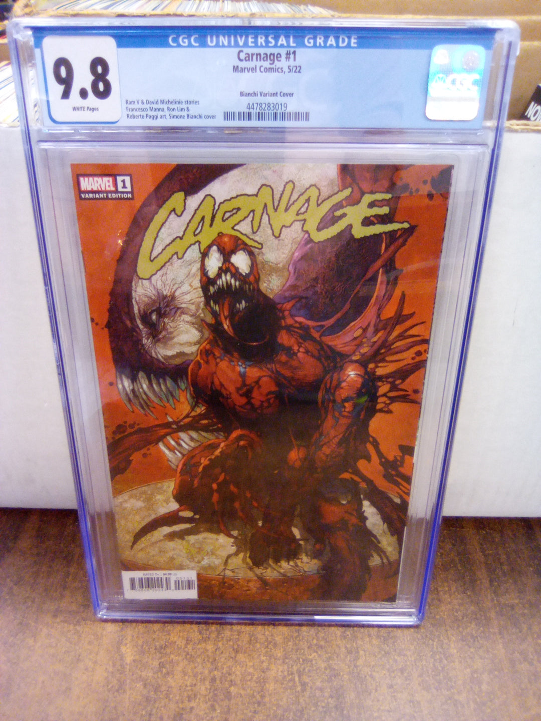Carnage #1 (2022) Bianchi Variant CGC 9.8