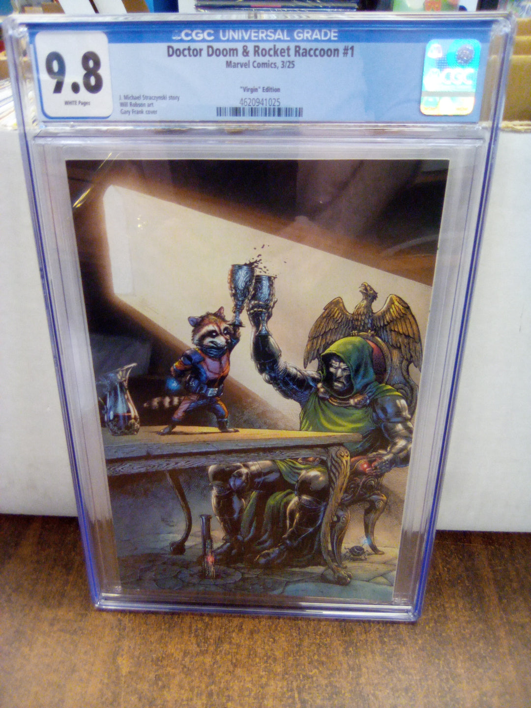 Doctor Doom & Rocket Raccoon #1 Frank Virgin Variant CGC 9.8