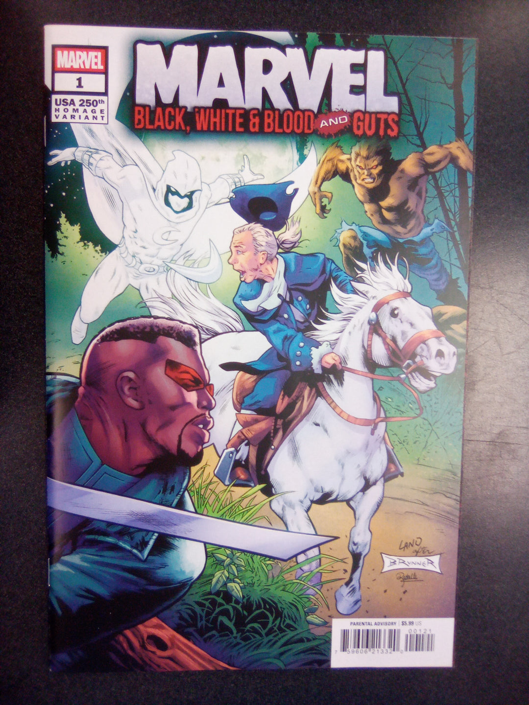 Marvel: Black, White & Blood And Guts #1 Greg Land 250 Th Homage Variant
