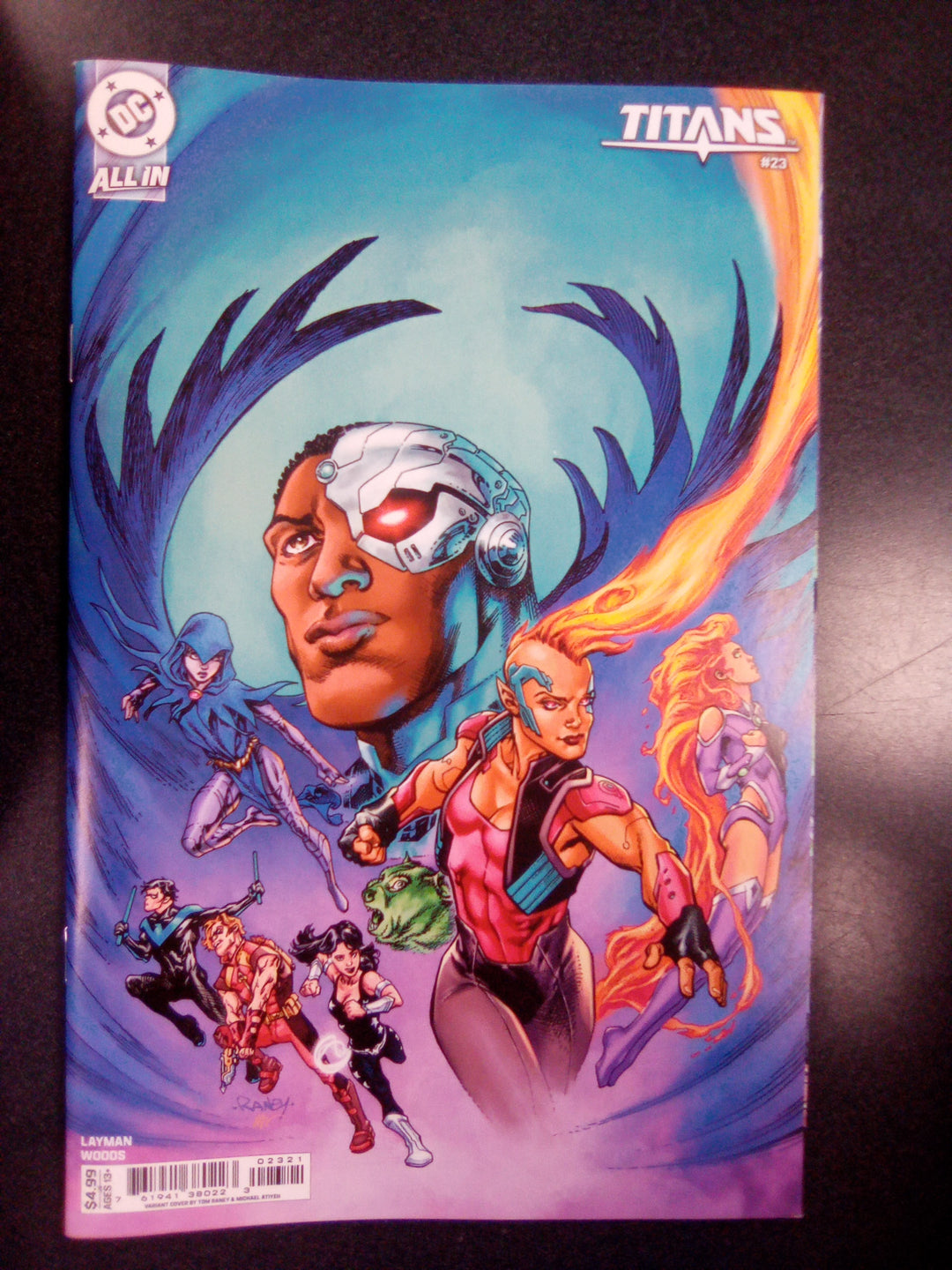 Titans #23 Cover B Tom Raney Card Stock Variant