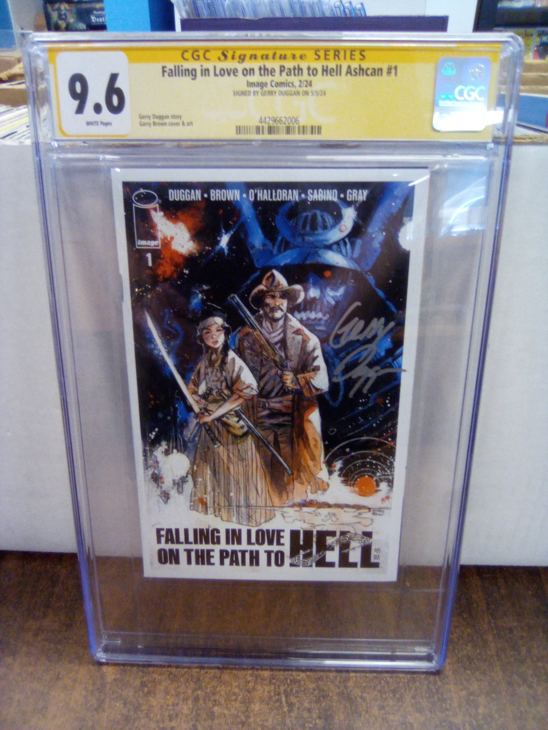 Falling in Love on the Path to Hell Ashcan #1 CGC 9.6 Signed by Gerry Duggan
