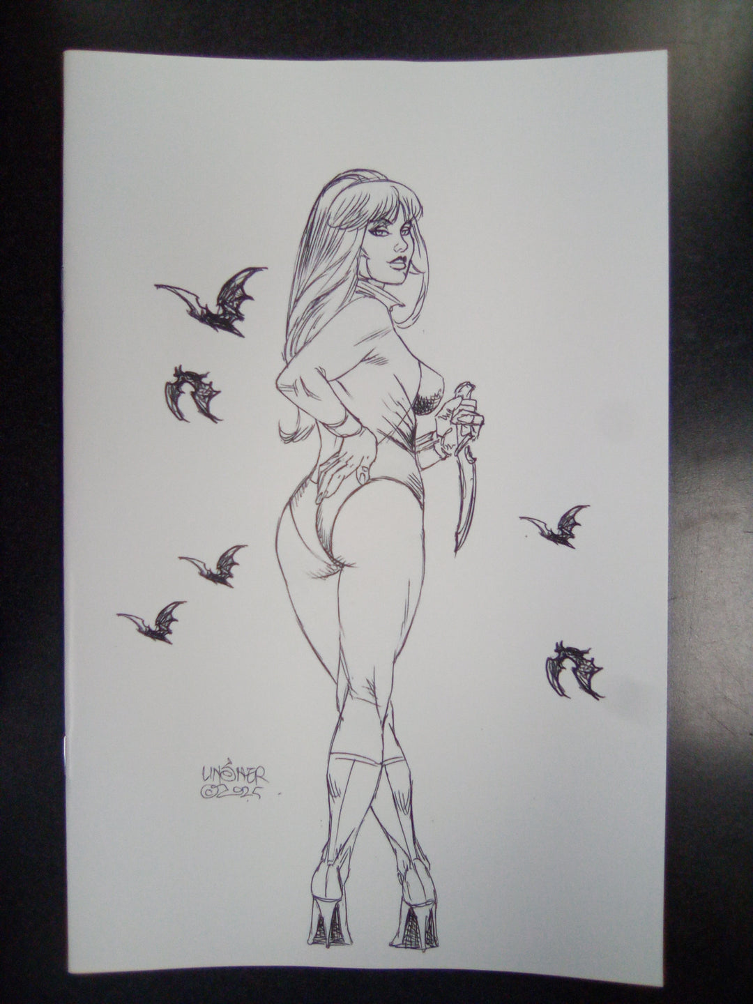 Vampirella (2026) #4 Cover O 1:10 Joseph Michael Linsner Line Art Full Art Variant