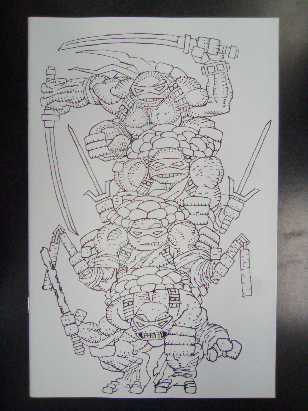 Teenage Mutant Ninja Turtles #20 Variant (300) (Miller Full Art Black & White)