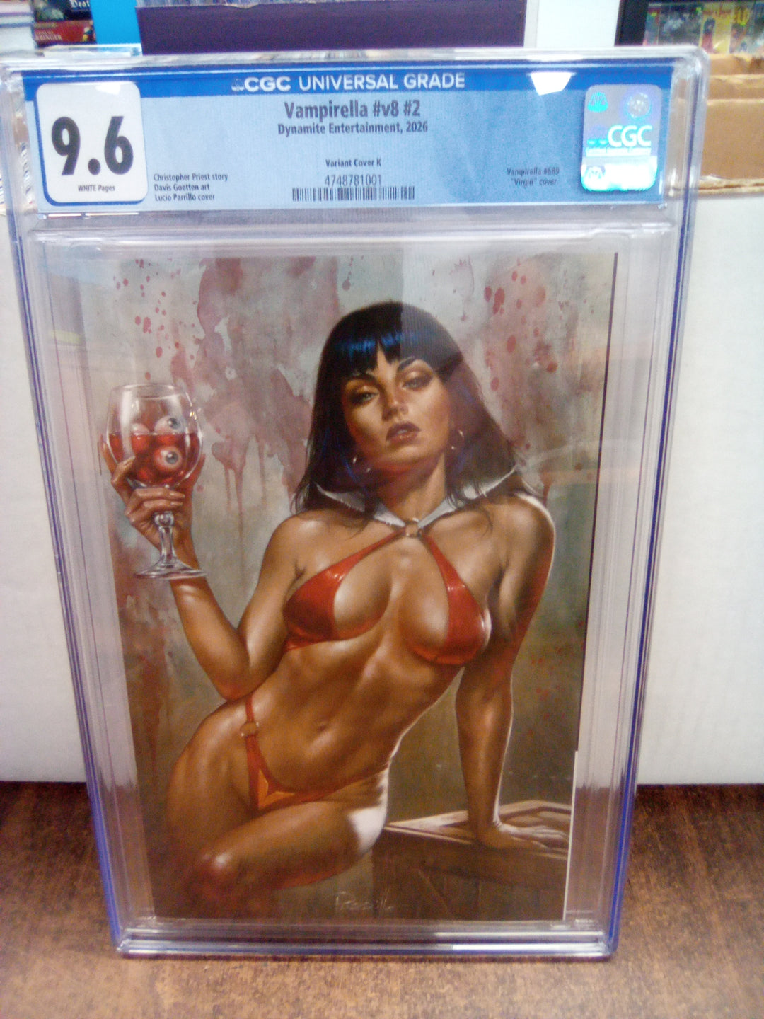 Vampirella #v8 #2 (2026) Cover K Parrillo Virgin Variant CGC 9.6