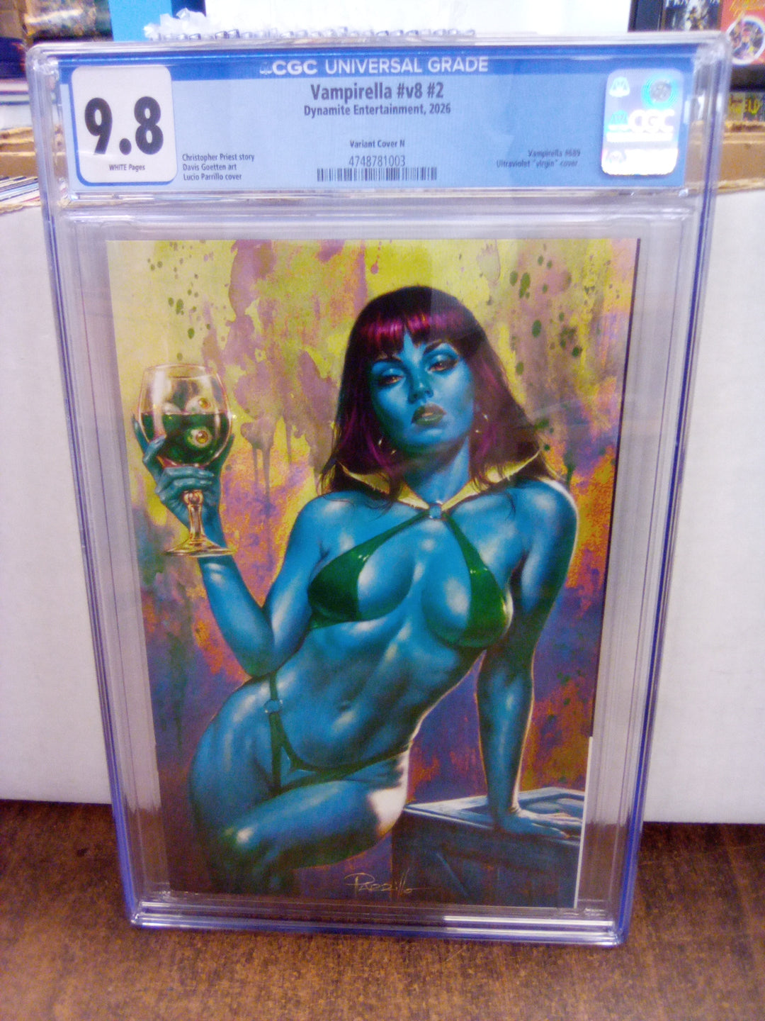 Vampirella #v8 #2 (2026) Cover N Parrillo UV Virgin Variant CGC 9.8