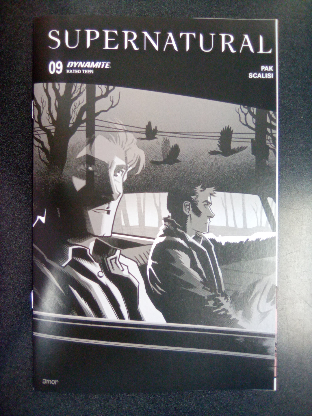 Supernatural #9 Cover H 1 in 10 John Amor Line Art Variant