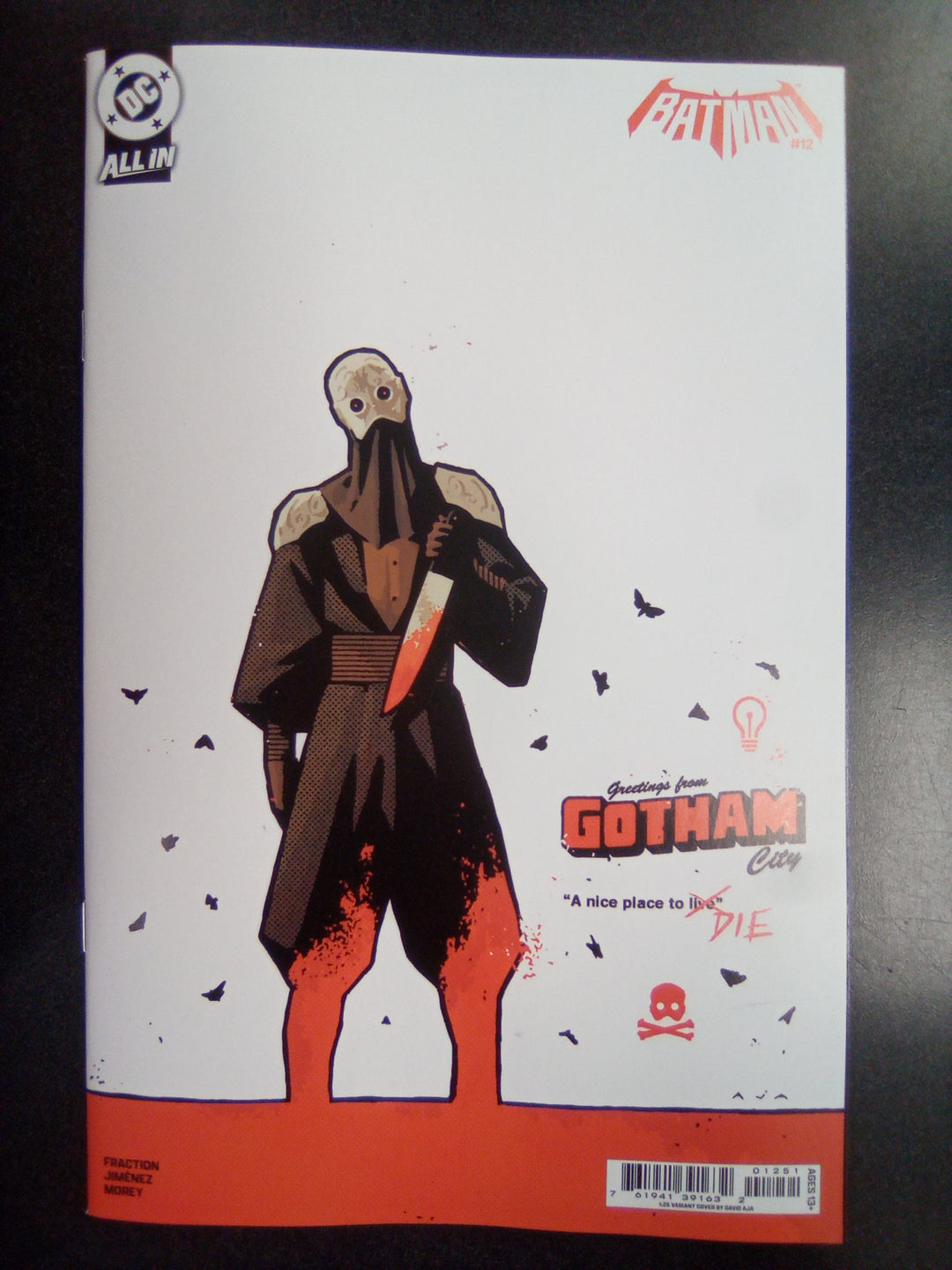 Batman #12 Cover F 1 in 25 David Aja Card Stock Variant