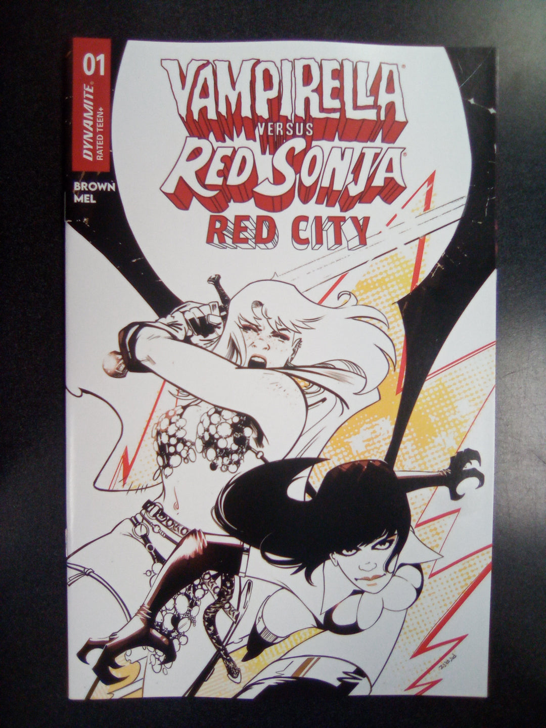 Vampirella vs Red Sonja Red City #1 Cover L Inc 1:5 Sebastian Piriz Line Art Variant