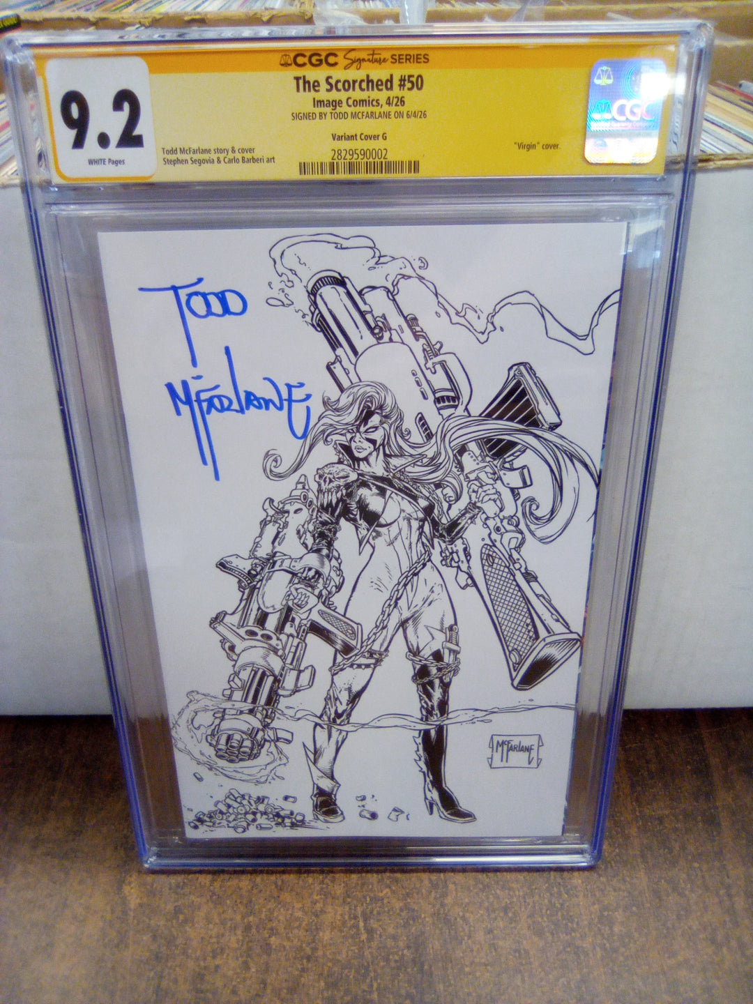 The Scorched #50 (2026) Cover G CGC 9.2 Signed by Todd McFarlane