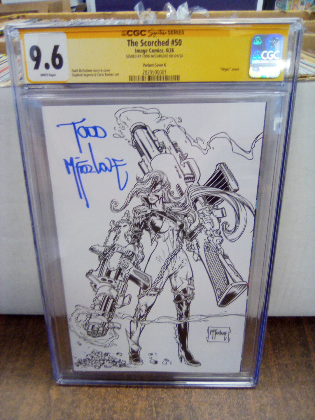 The Scorched #50 (2026) Cover G CGC 9.6 Signed by Todd McFarlane
