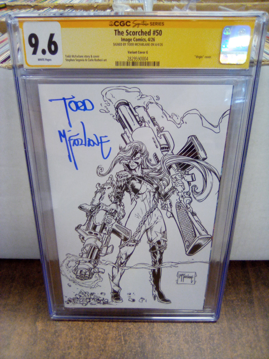 The Scorched #50 (2026) Cover G CGC 9.6 Signed by Todd McFarlane