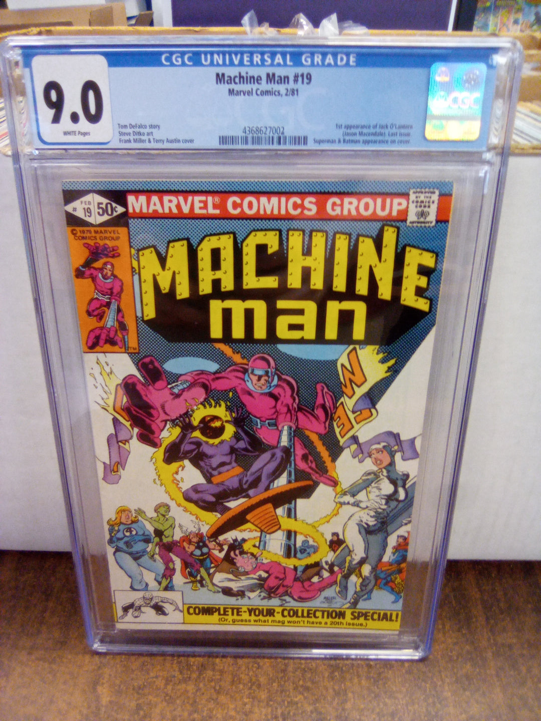 Machine Man #19 (1981) CGC 9.0