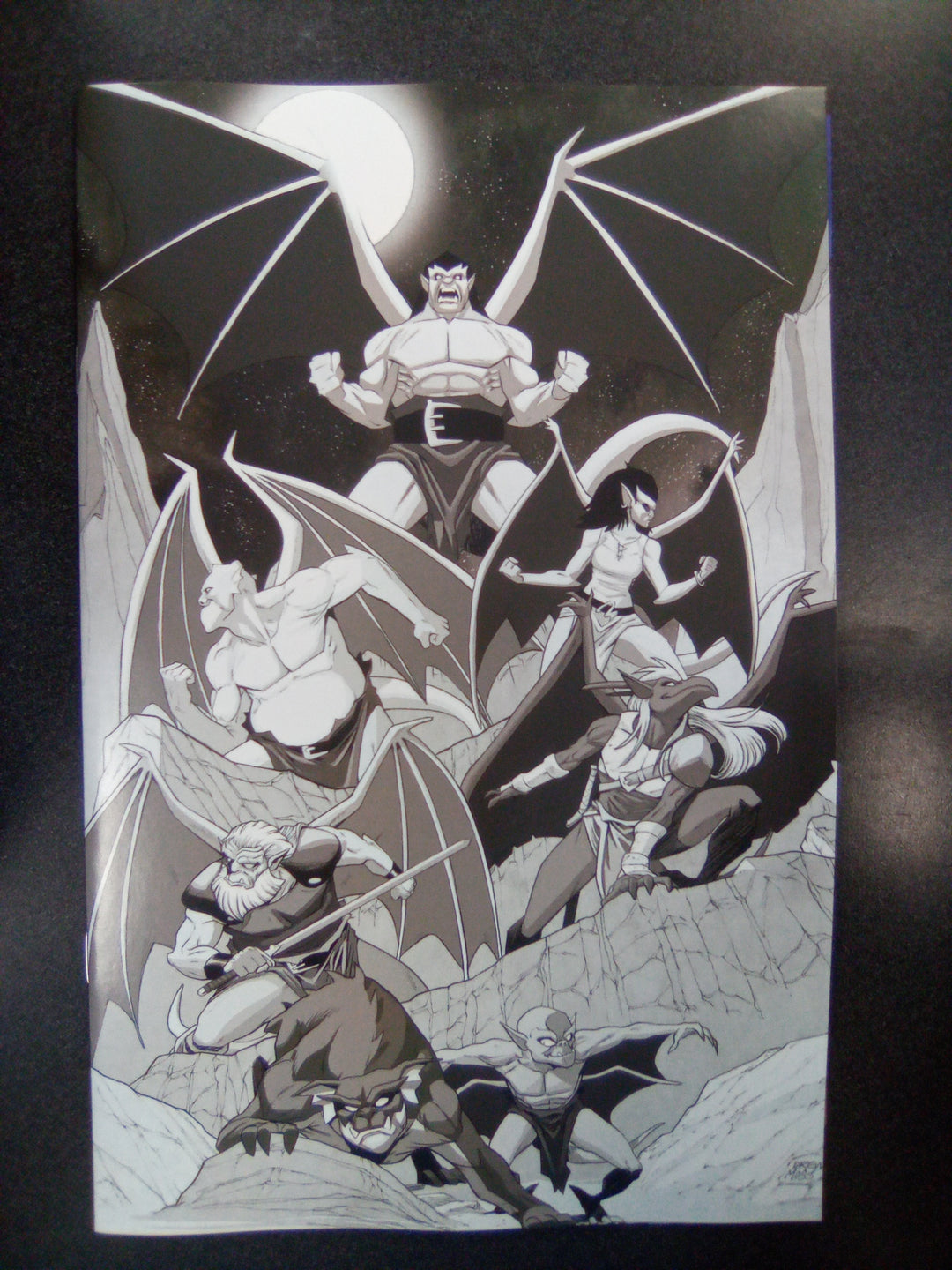 Gargoyles (2026) #1 Cover N Variant Edition 1:7 Drew Moss Line Art Virgin