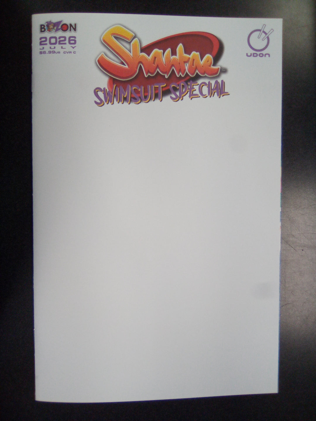 2026 Shantae Swimsuit Special #1 (One Shot) Cover C Blank Sketch Variant