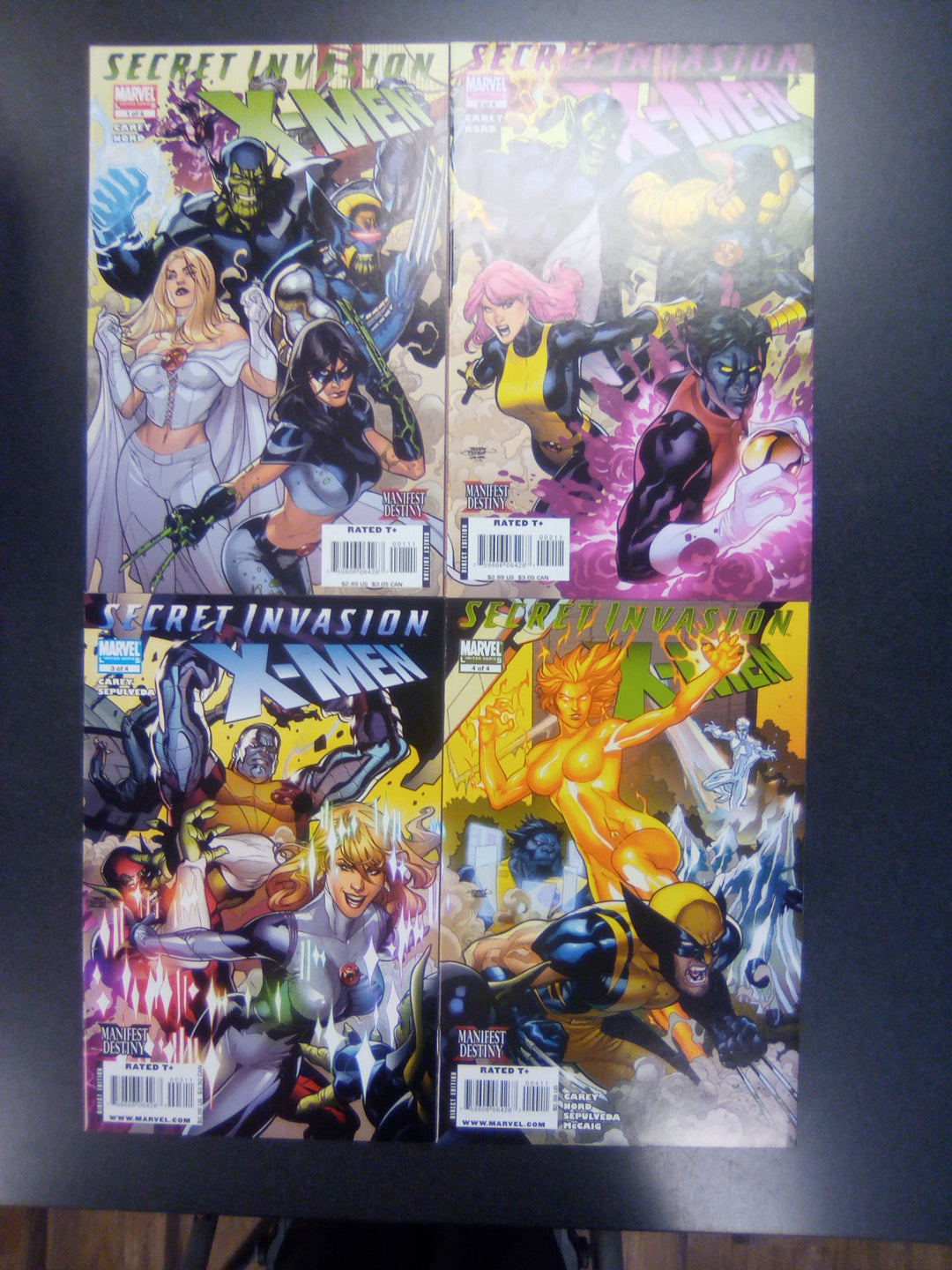 Secret Invasion X-Men (2008) #1 - 4 Set NM