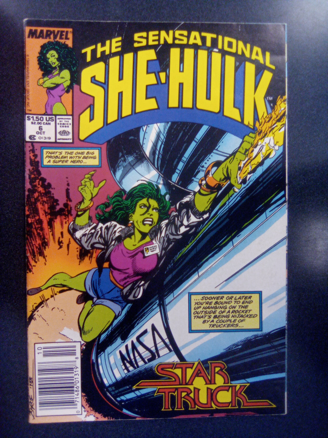 Sensational She-Hulk #6 (1989, Newsstand) VF+