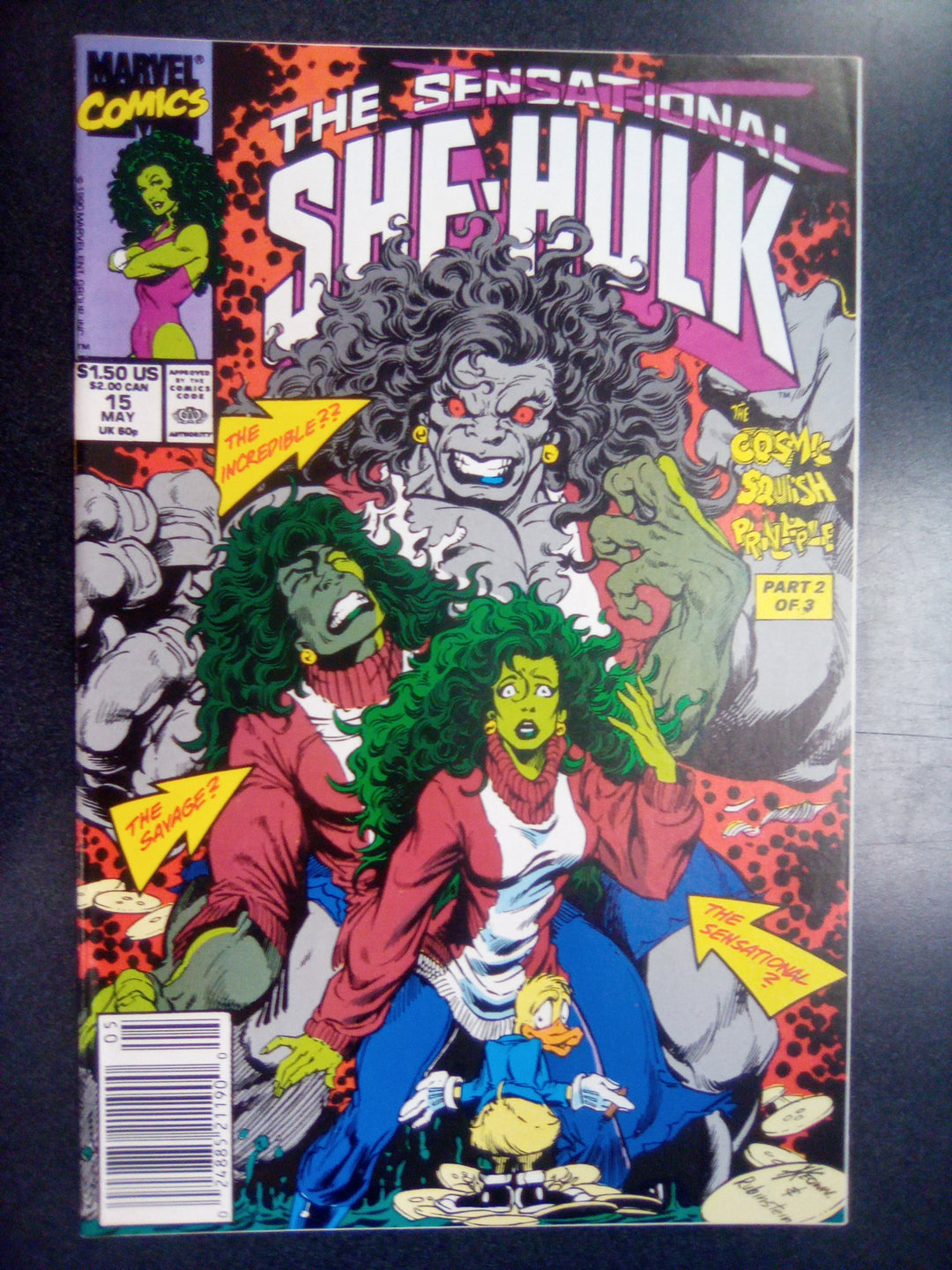 Sensational She-Hulk #15 (1990, Newsstand) VF/NM