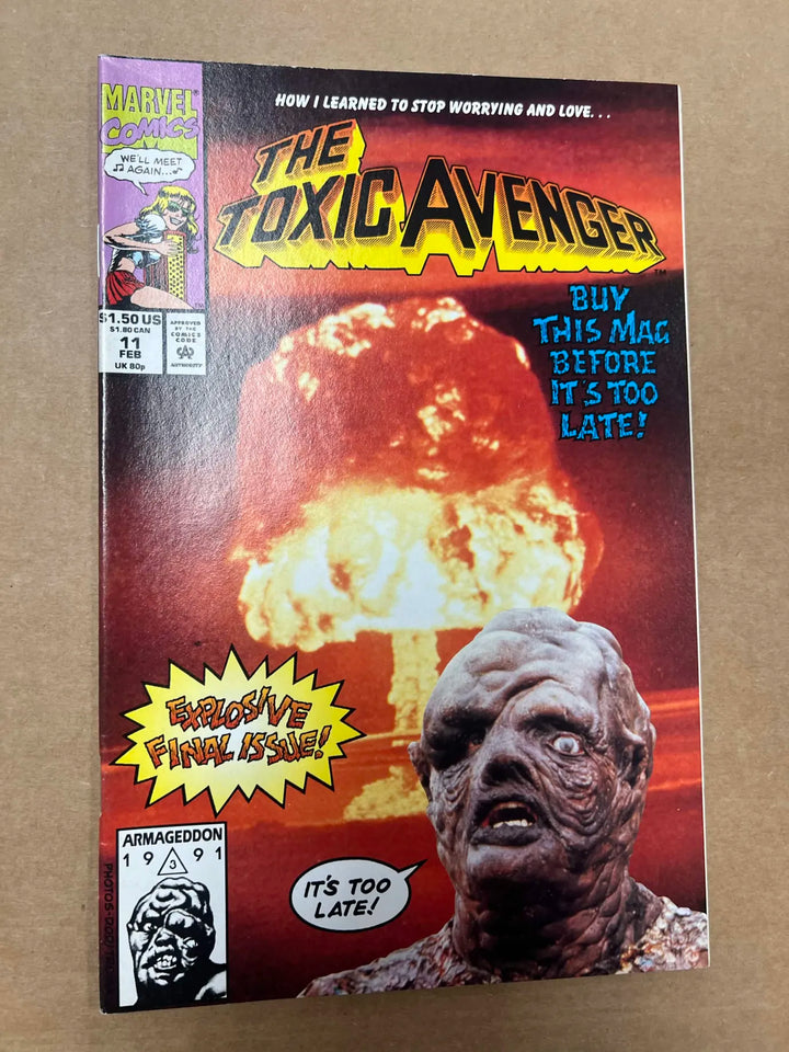 Toxic Avenger #11 - Marvel Comics - 1992 Last Issue Movie Cover