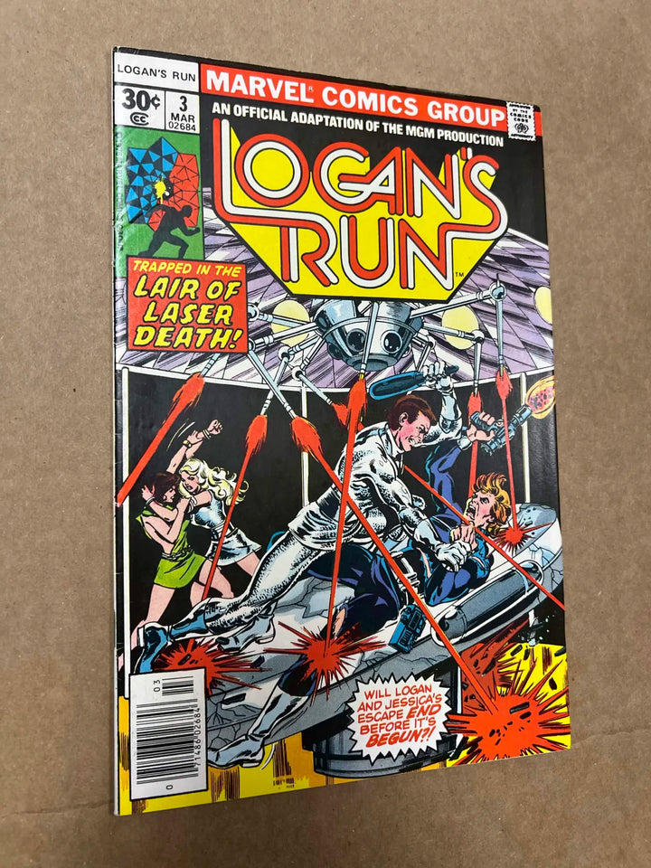 Logan's Run #3 Marvel Comic Movie Adaptation 1977