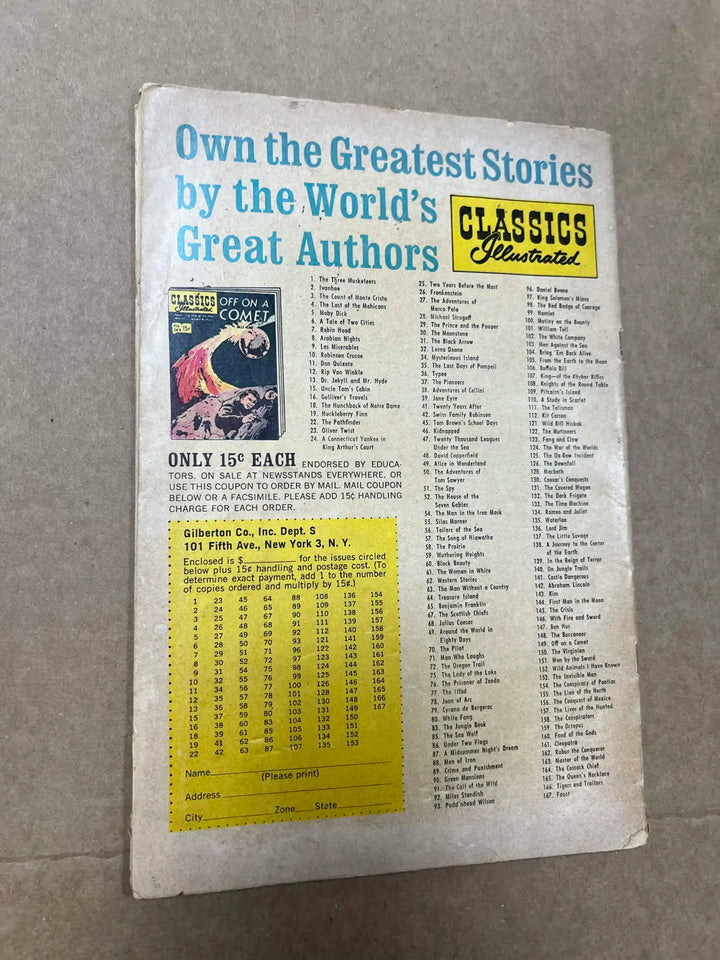 Classics Illustrated #3 1964 Gilberton Publications