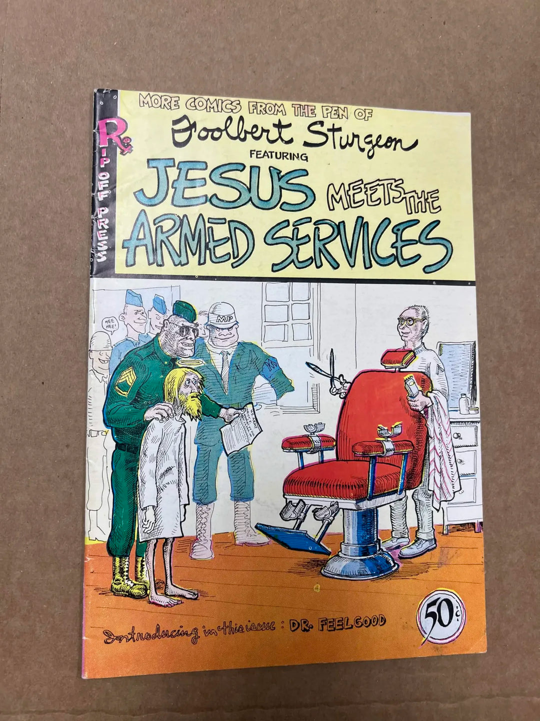 Foolbert Sturgeon Jesus Meets the Armed Services Comic Book 1970