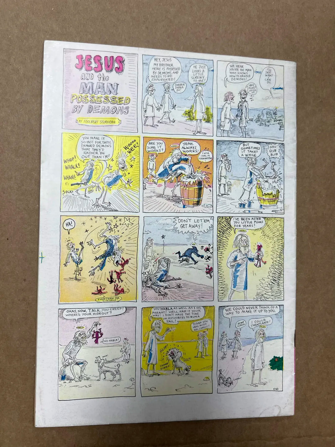 Foolbert Sturgeon Jesus Meets the Armed Services Comic Book 1970