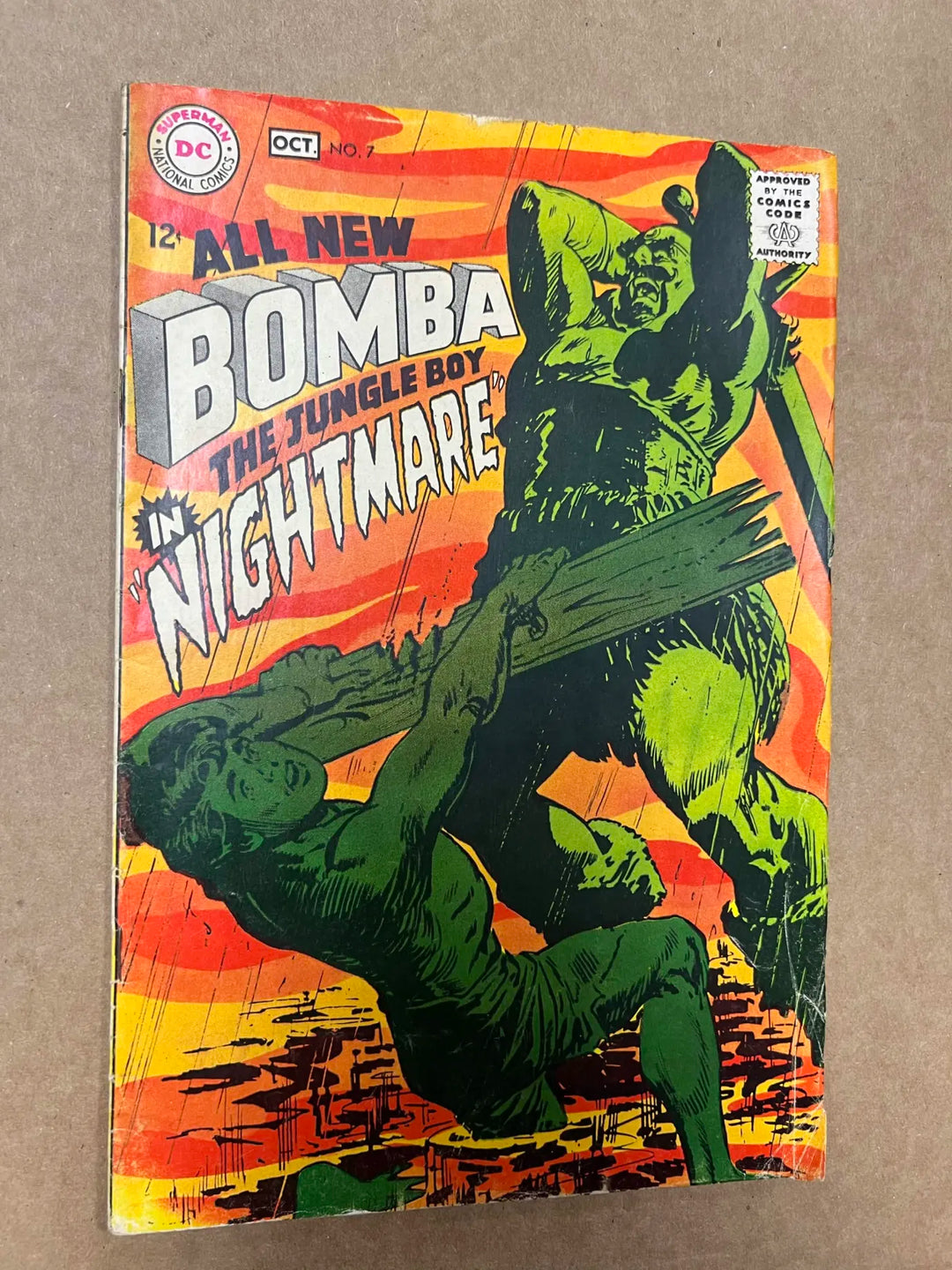 Bomba the Jungle Boy #7 1968 DC Comics Final Issue