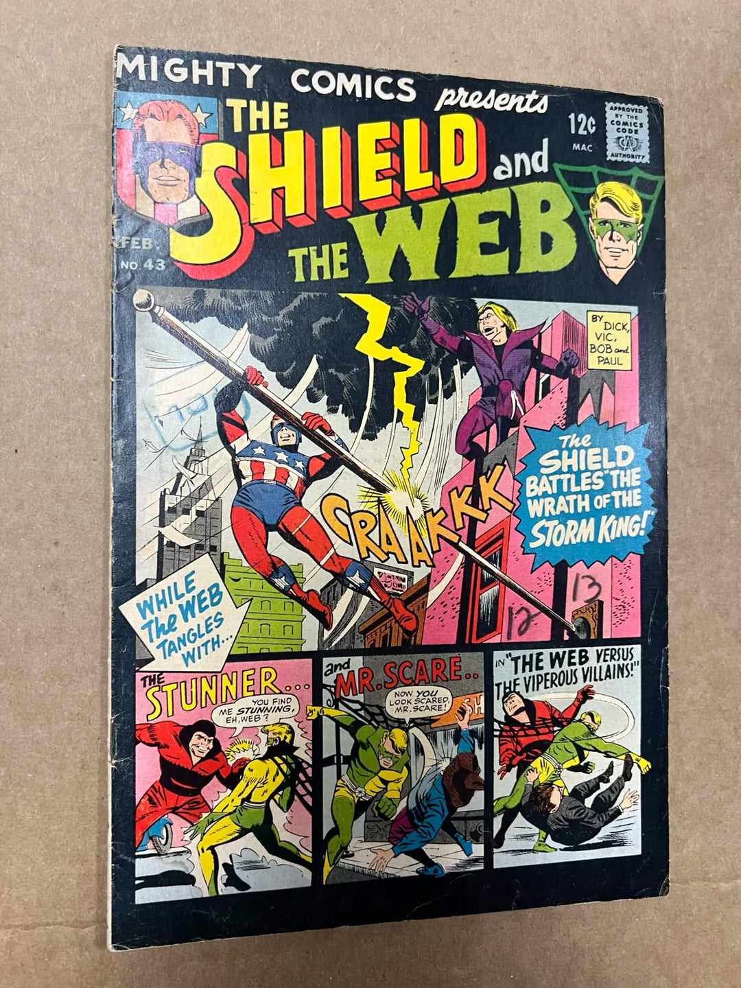 The Shield and the Web #43 1967 Mighty Comics