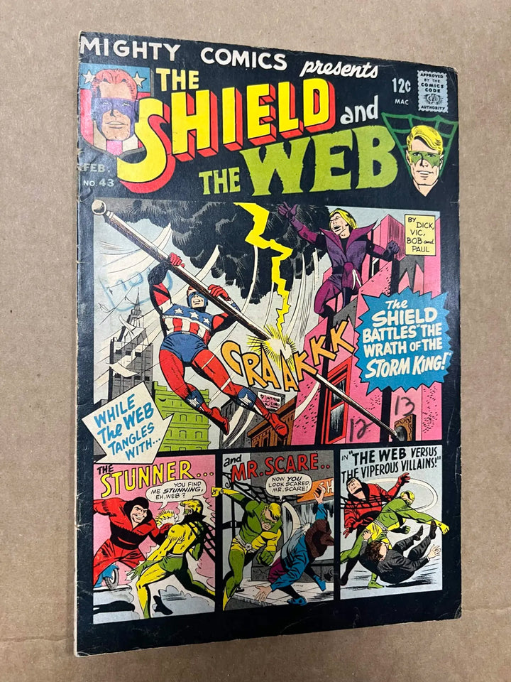The Shield and the Web #43 1967 Mighty Comics
