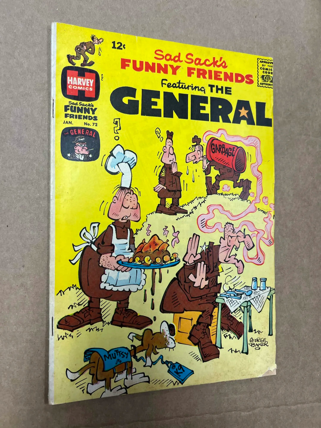 Sad Sack's Funny Friends #72 The General Harvey Comics 1968