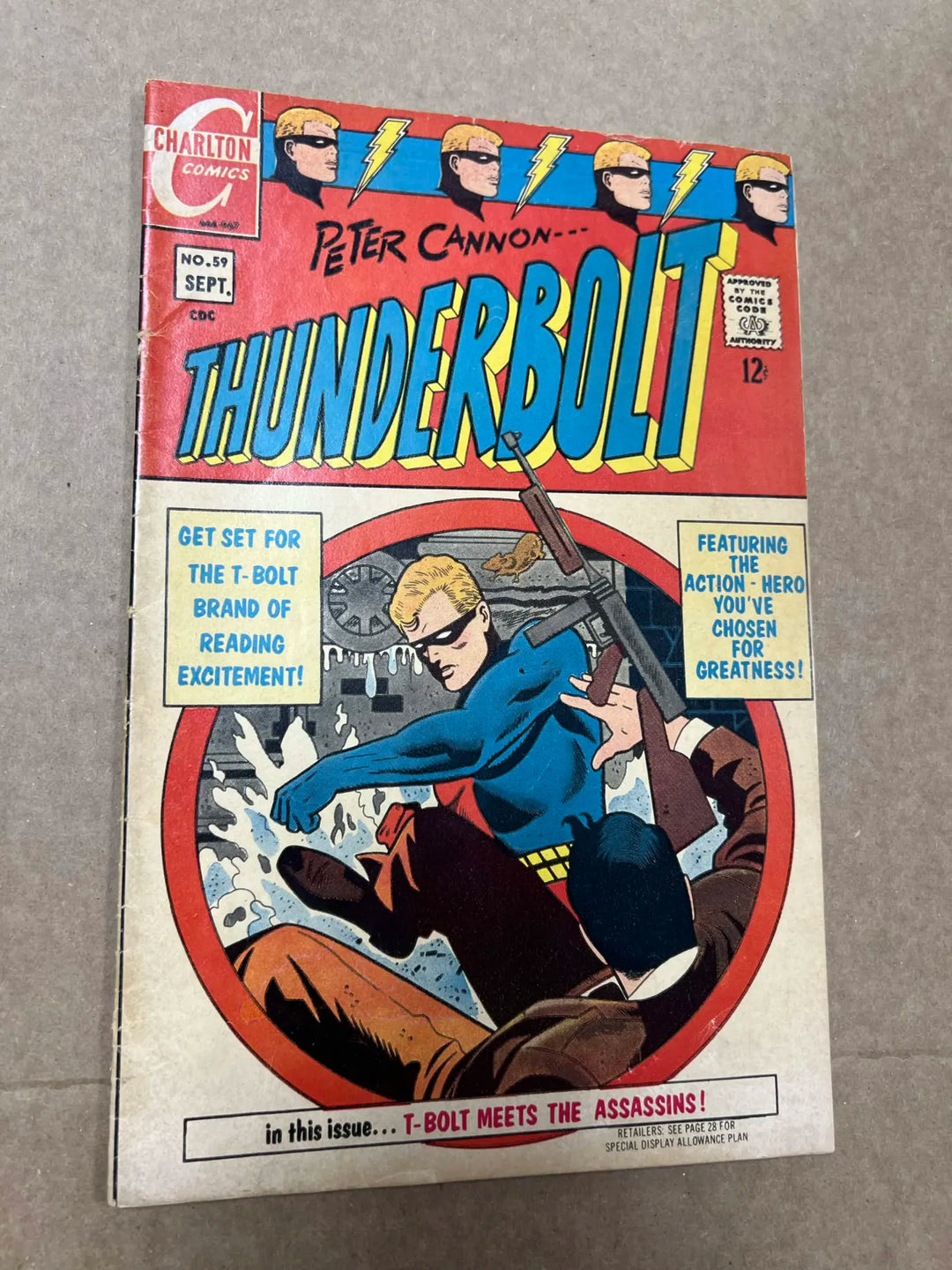 Peter Cannon Thunderbolt #59 Charlton Comics 1967