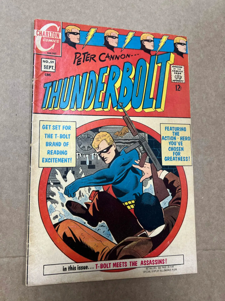 Peter Cannon Thunderbolt #59 Charlton Comics 1967