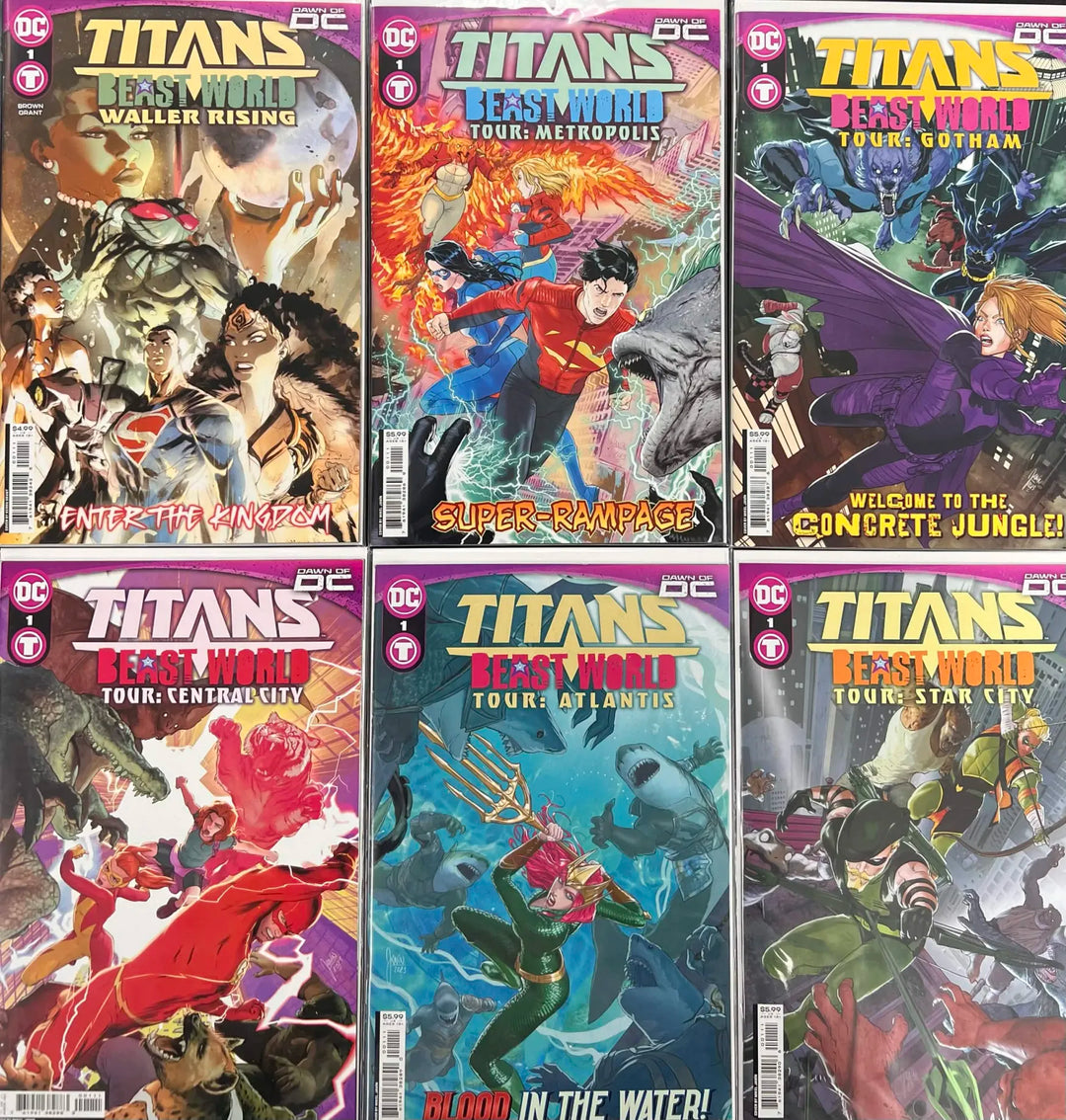 Titans Beast World Tour Tie In Lot Complete