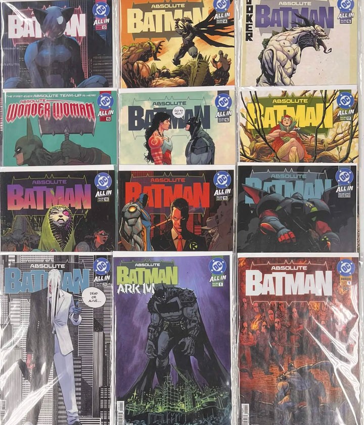 Absolute Batman 1-21 + Annual, Ark M Special, and Absolute Wonder Woman 15