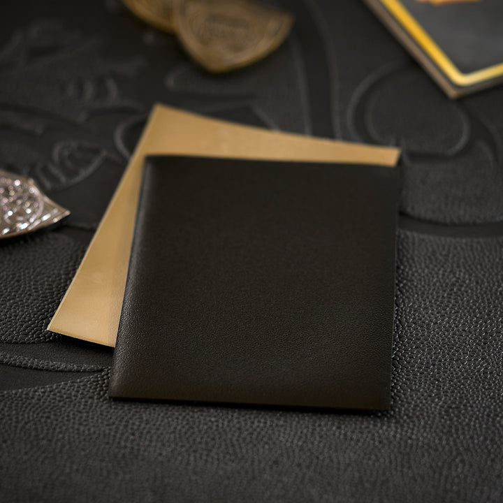 Dragon Shield - Black & Gold - Matte Dual Sleeves - Standard (100 Sleeves)