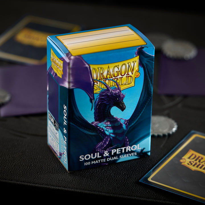 Dragon Shield Soul & Petrol Matte Dual 100-count sleeves - official product view 1
