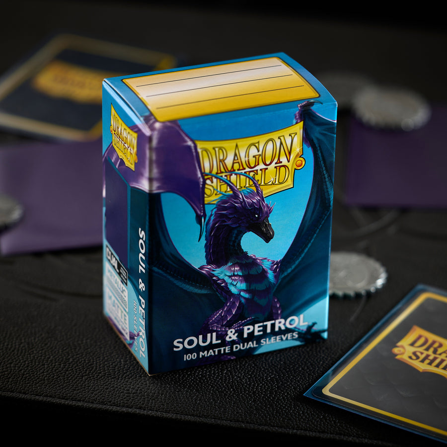 Dragon Shield Soul & Petrol Matte Dual 100-count sleeves - official product view 1