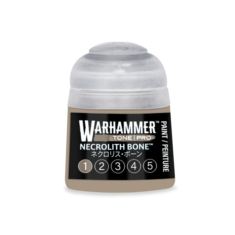Warhammer Tone Pro: Necrolith Bone 1 (12 ml) paint pot