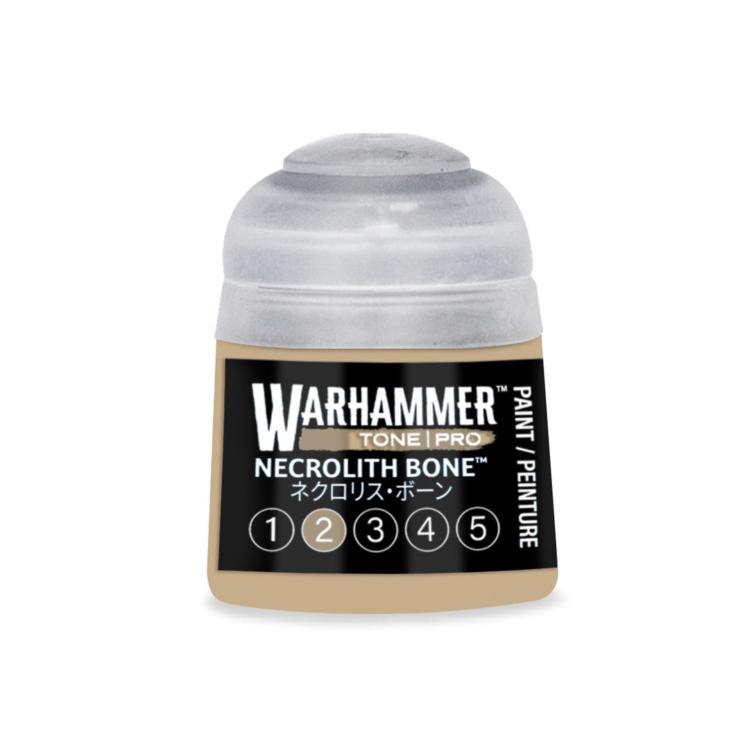 Warhammer Tone Pro: Necrolith Bone 2 (12 ml) paint pot