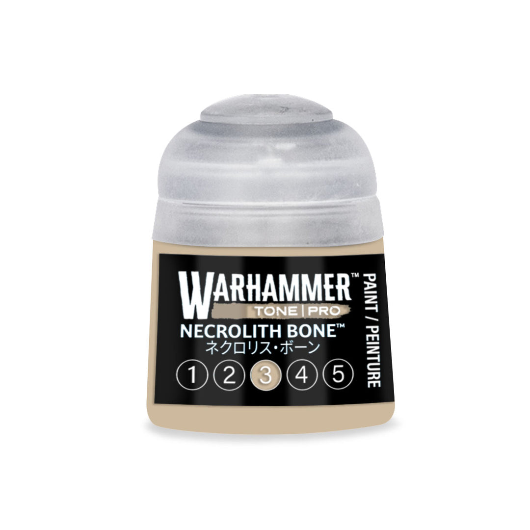 Warhammer Tone Pro: Necrolith Bone 3 (12 ml) paint pot