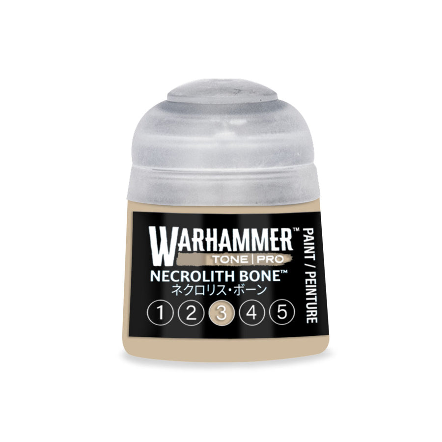 Warhammer Tone Pro: Necrolith Bone 3 (12 ml) paint pot