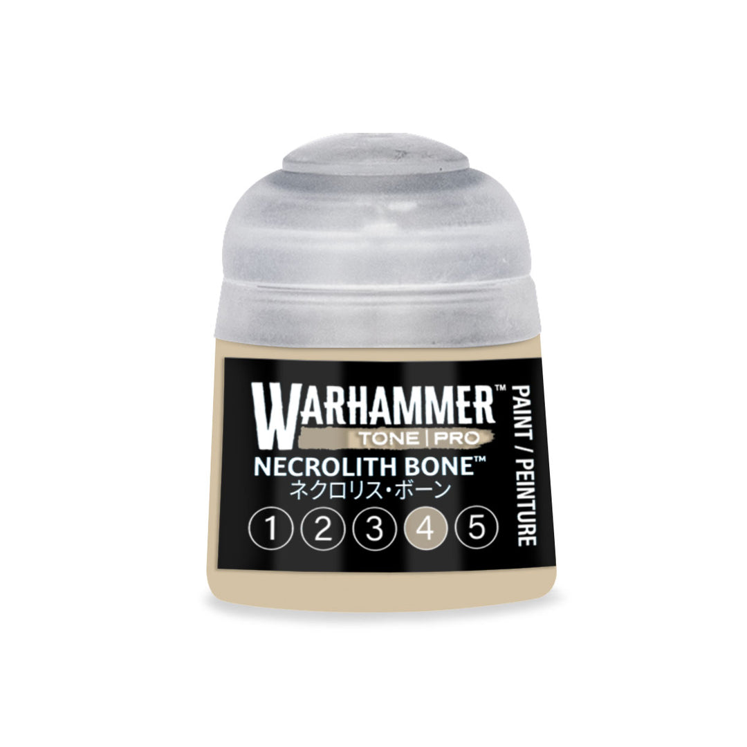 Warhammer Tone Pro: Necrolith Bone 4 (12 ml) paint pot
