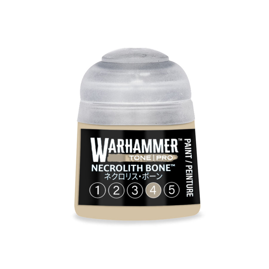 Warhammer Tone Pro: Necrolith Bone 4 (12 ml) paint pot