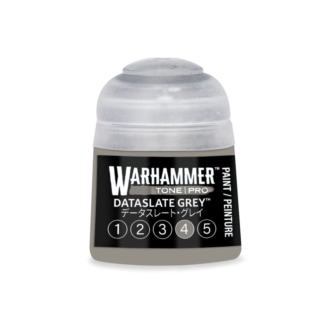 Warhammer Tone Pro: Dataslate Grey 4 (12 ml) paint pot