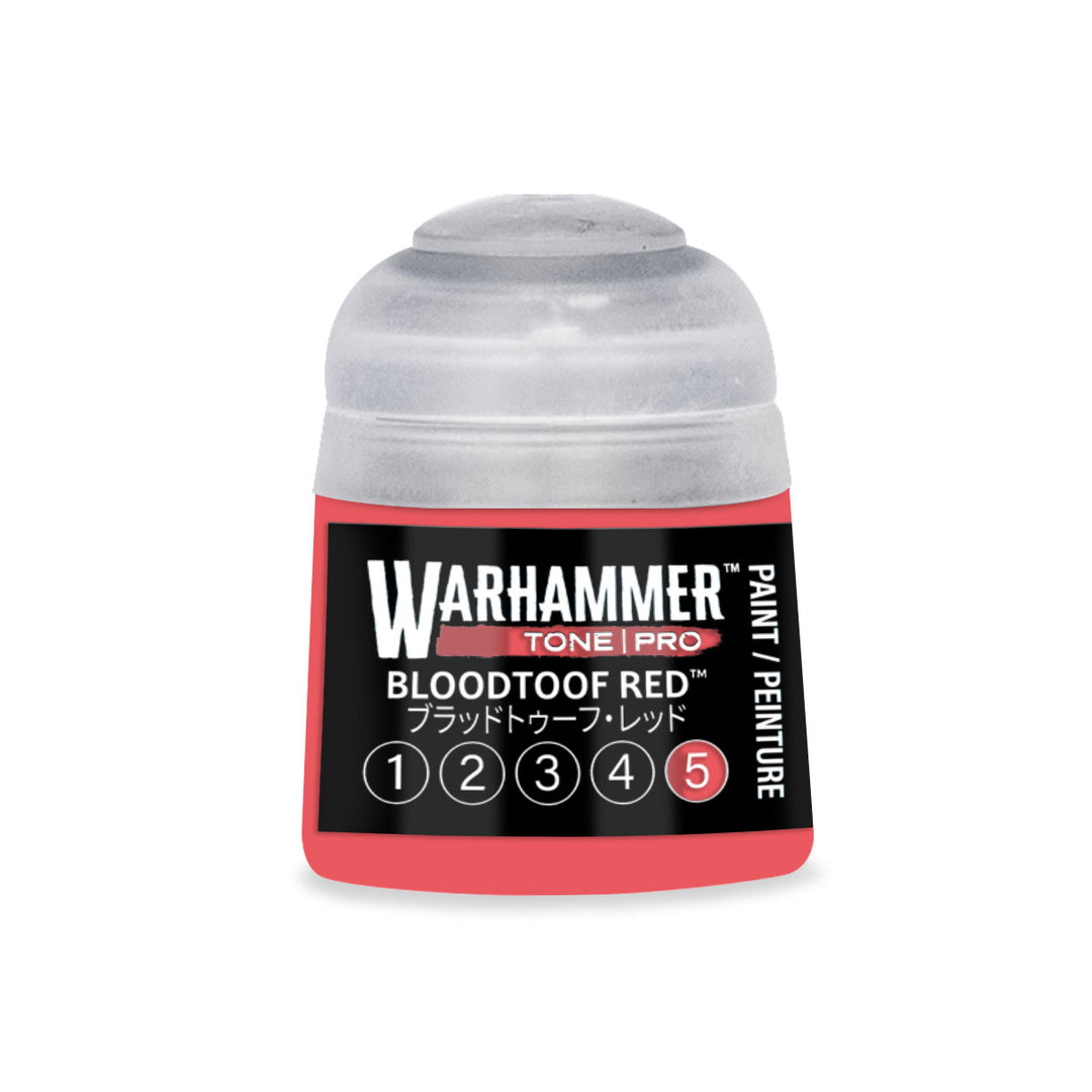 Warhammer Tone Pro: Bloodtoof Red 5 (12 ml) paint pot