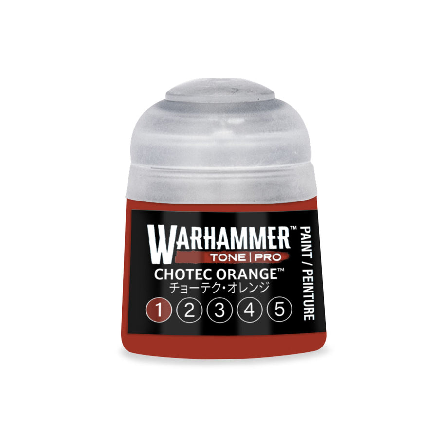 Warhammer Tone Pro: Chotec Orange 1 (12 ml) paint pot
