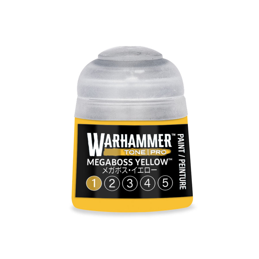 Warhammer Tone Pro: Megaboss Yellow 1 (12 ml) paint pot